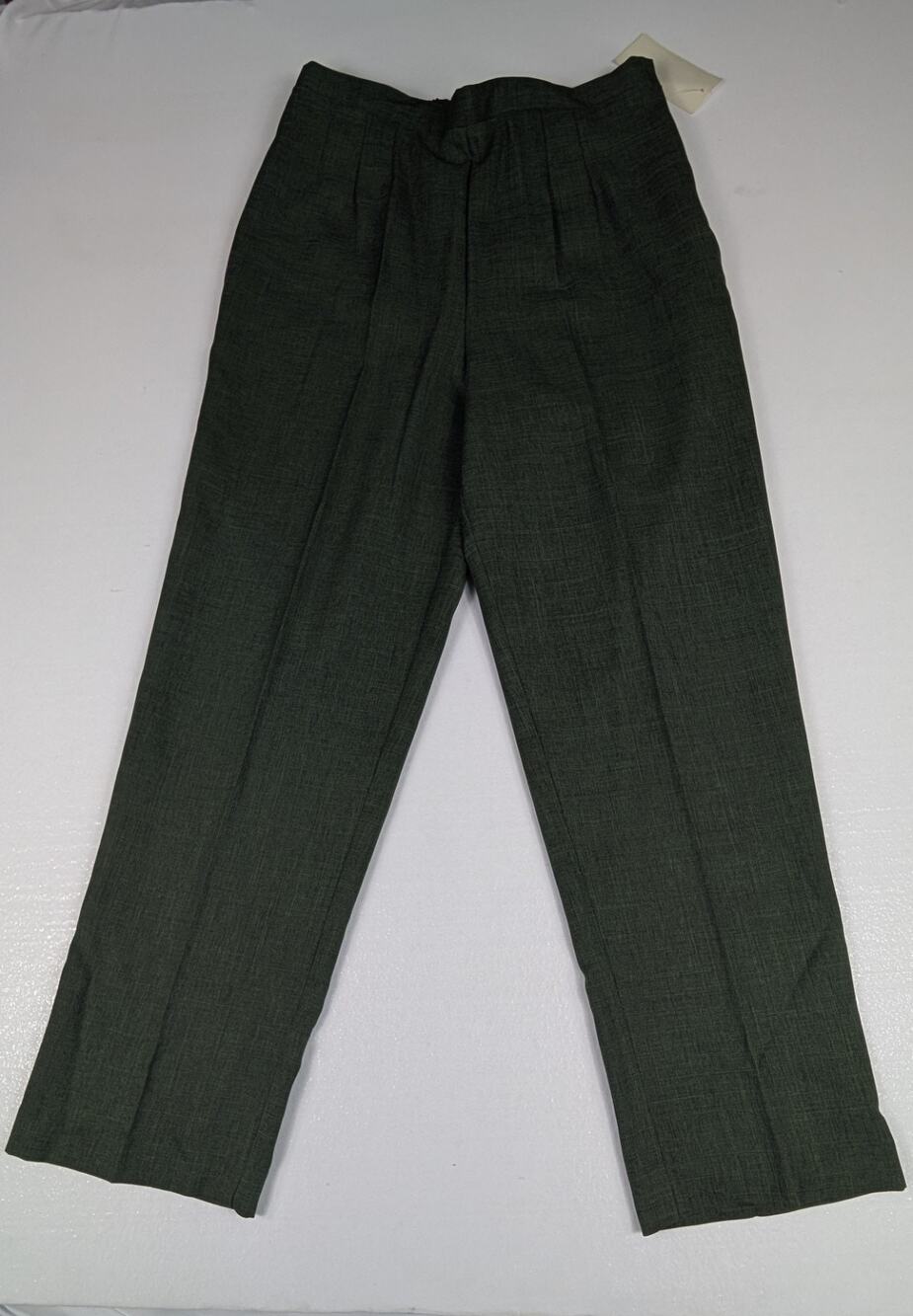 Sag Harbor NWT Womens Size 10P Hunter Green Zip Side Career Pants Stretch